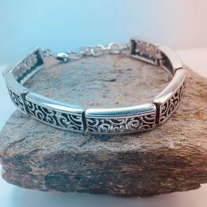 Brighton bracelet with rectangular links.